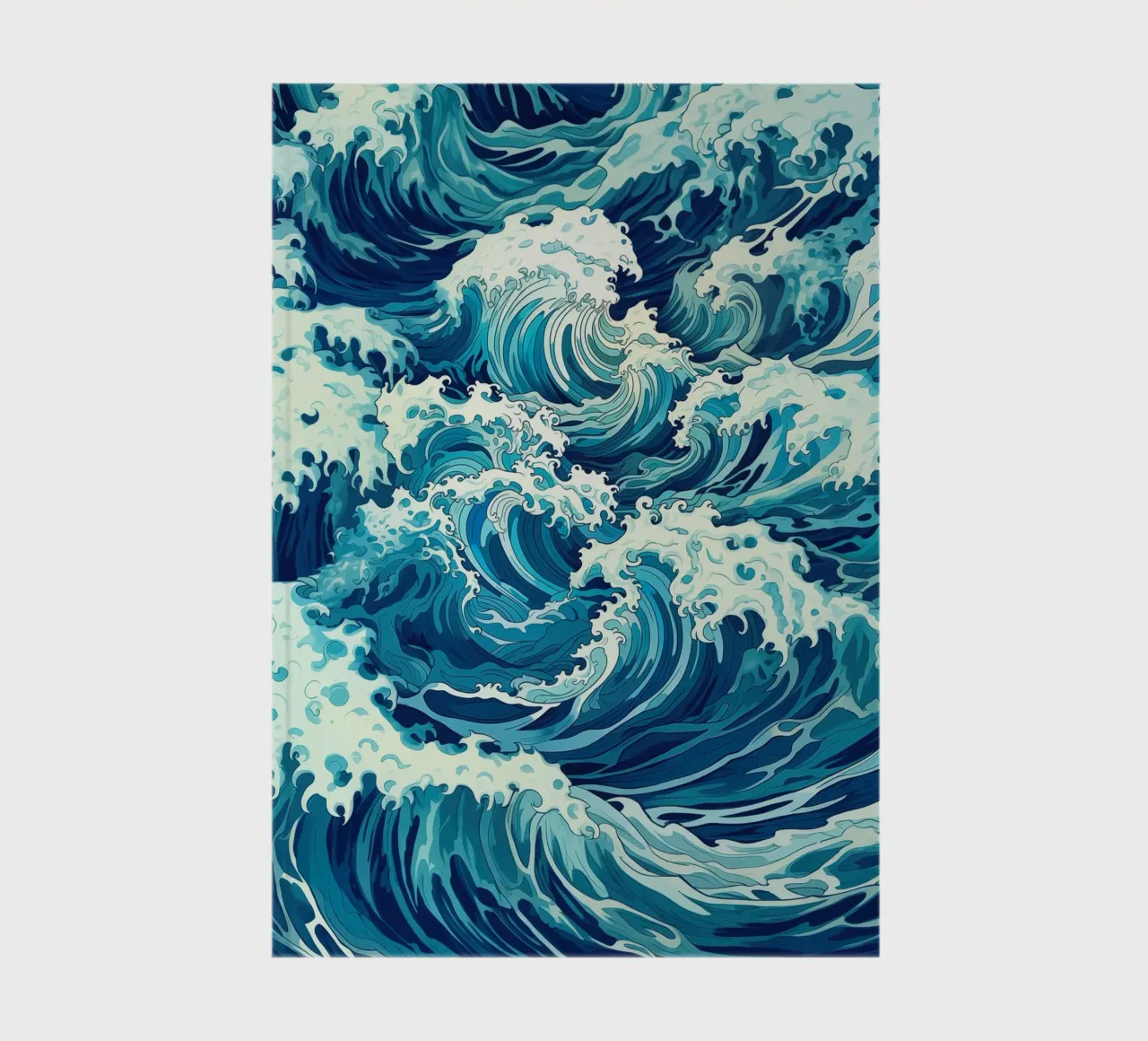 Ocean Wave Camouflage Pattern notebook by Autofocus