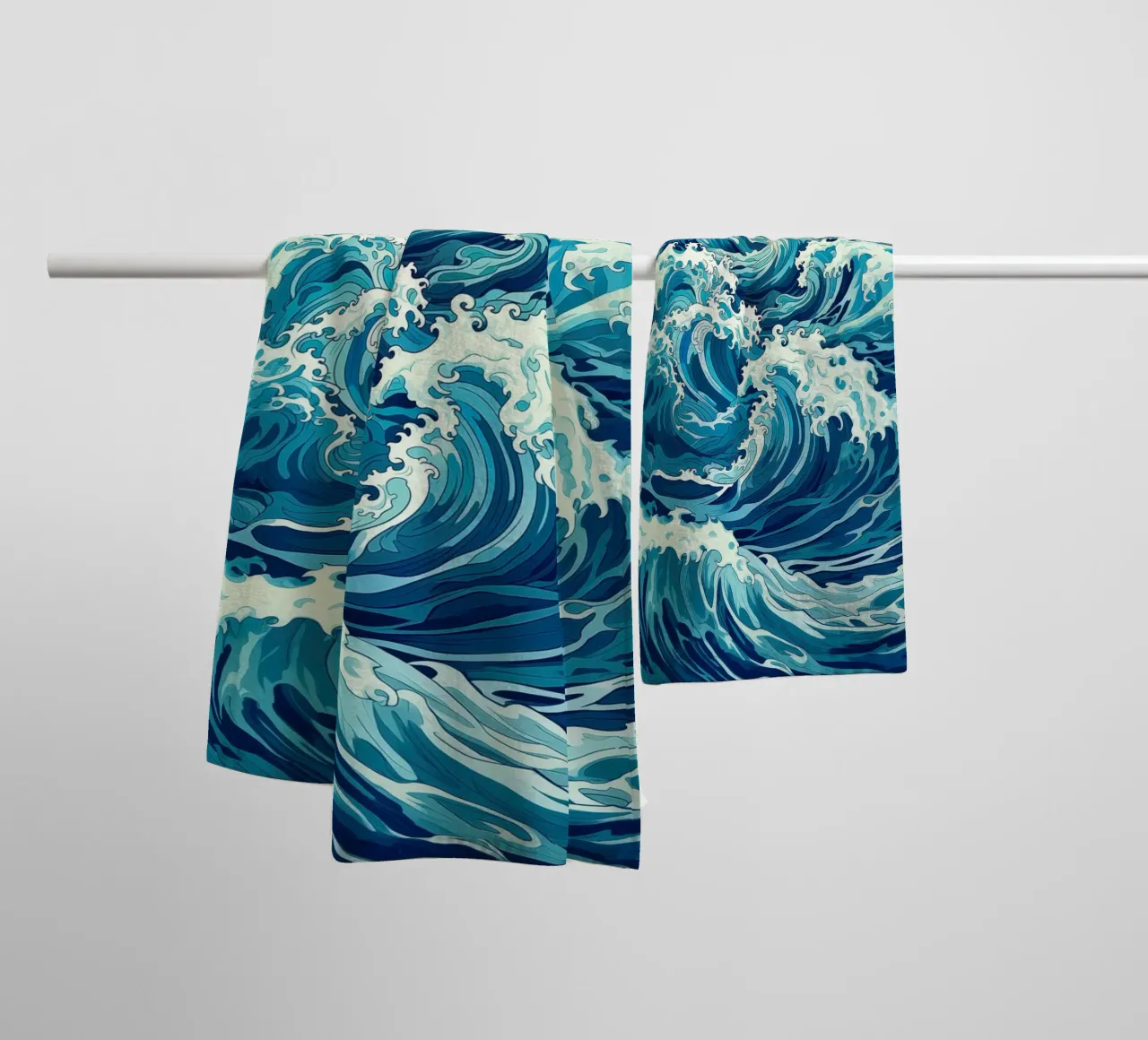 Modello mimetico Ocean Wave asciugamano da bagno da Autofocus