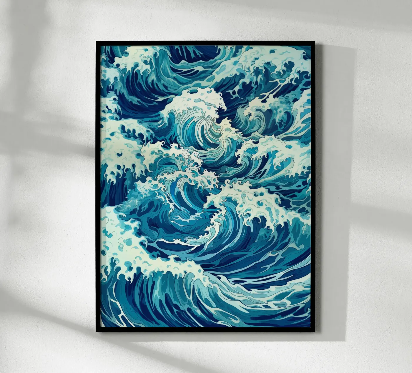 Ocean Wave Camouflage Pattern poster by Autofocus
