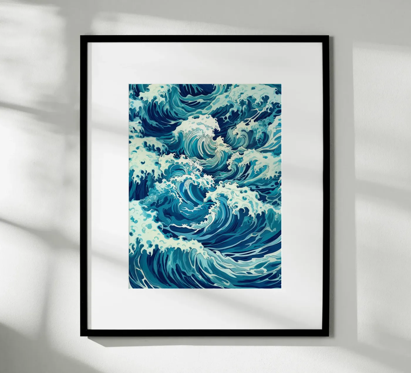 Ocean Wave Camouflage Pattern poster by Autofocus