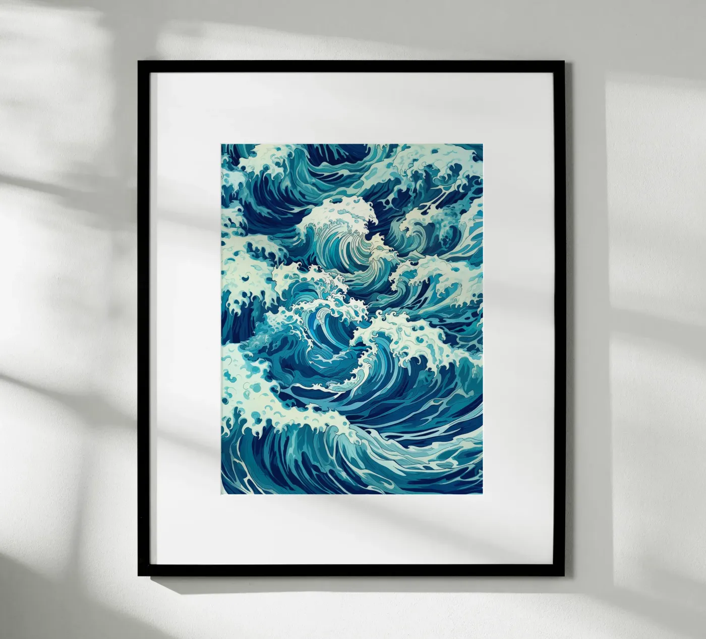 Ocean Wave Camouflage Pattern poster by Autofocus