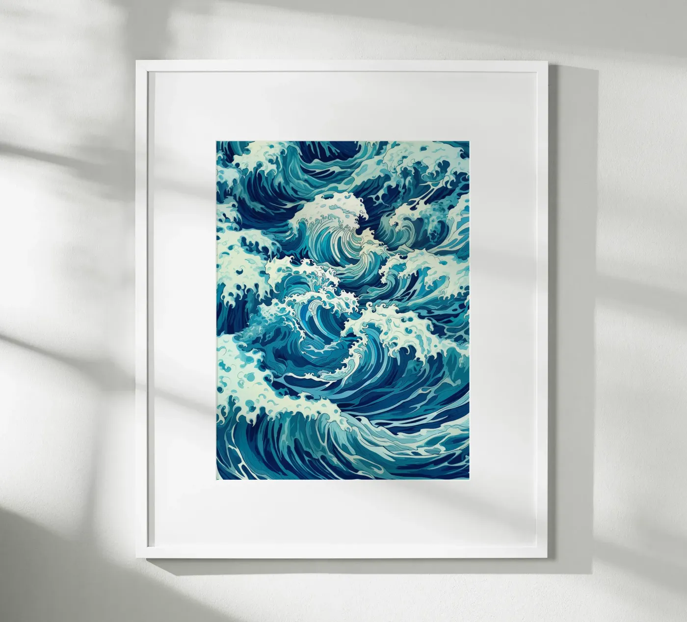 Ocean Wave Camouflage Pattern poster by Autofocus