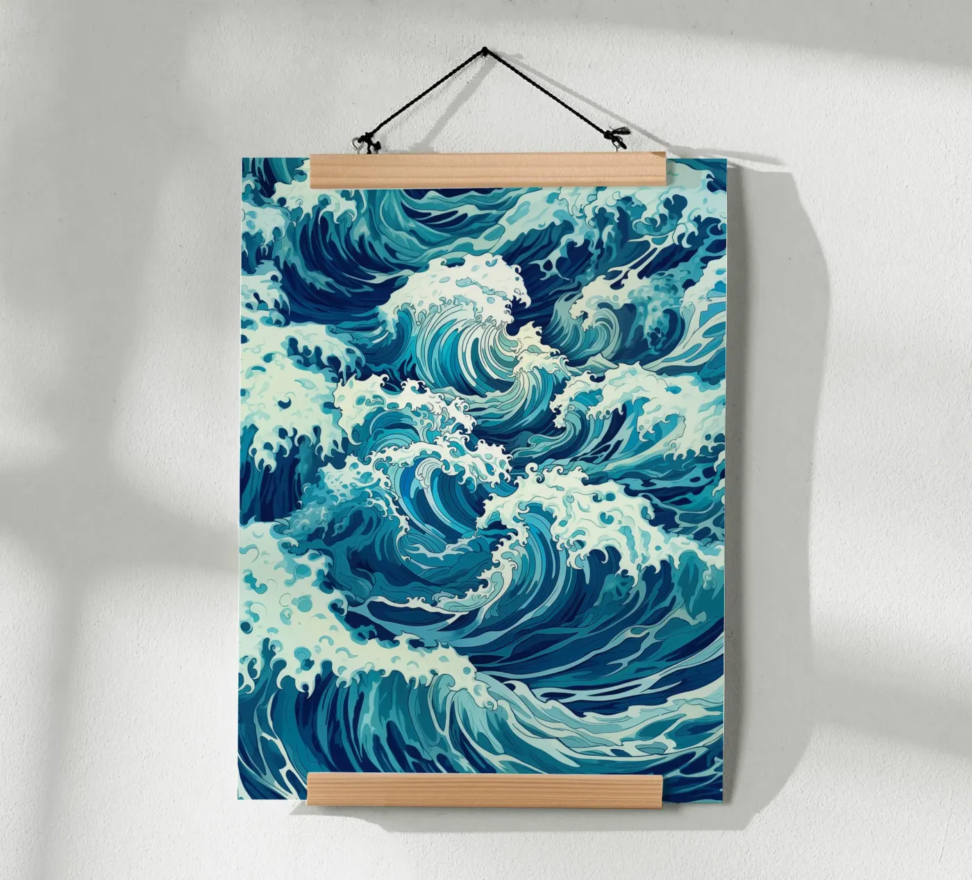 Ocean Wave Camouflage Pattern poster by Autofocus