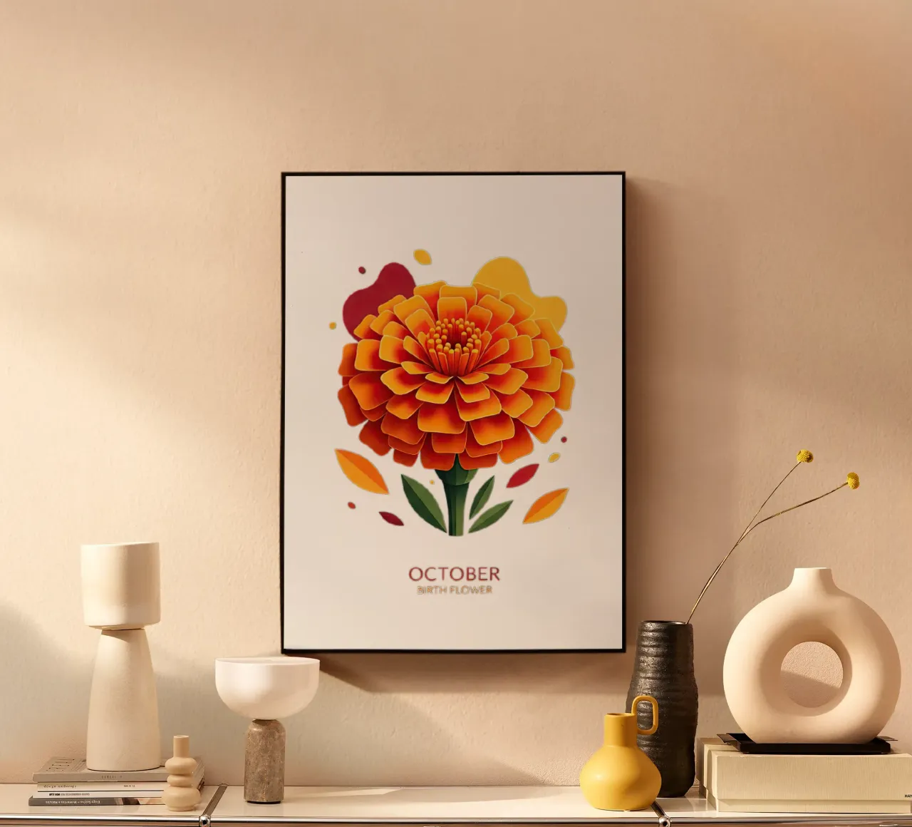 October - Marigold plexiglass da FlatPrint Studio