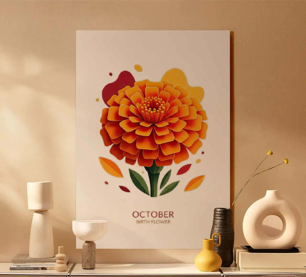 Ottobre - Calendula plexiglass da FlatPrint Studio