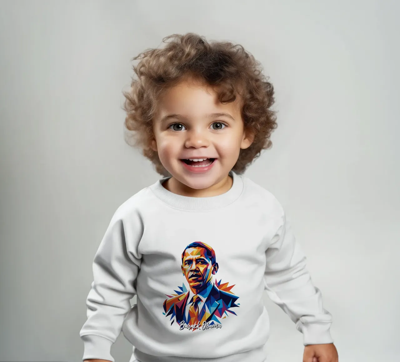 Barack Obama WPAP Pop Art felpa neonato da vectorartnesia