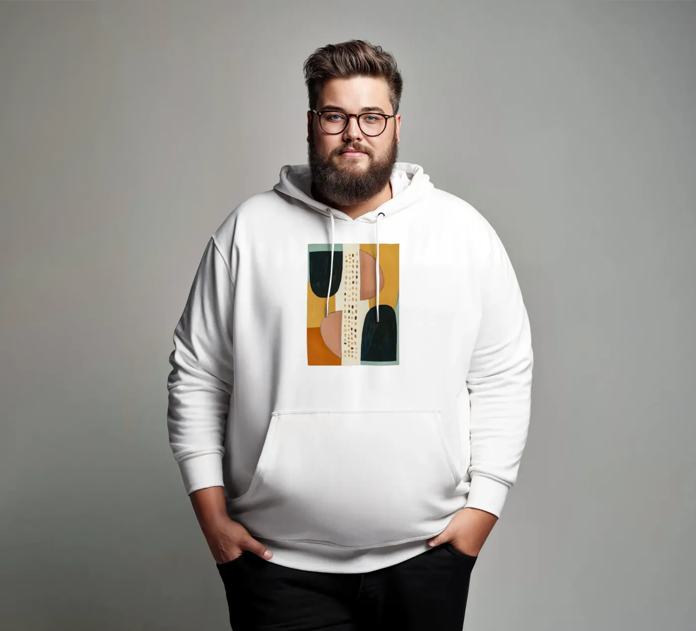 Abstract Shape Study hoodie van Nadjaa