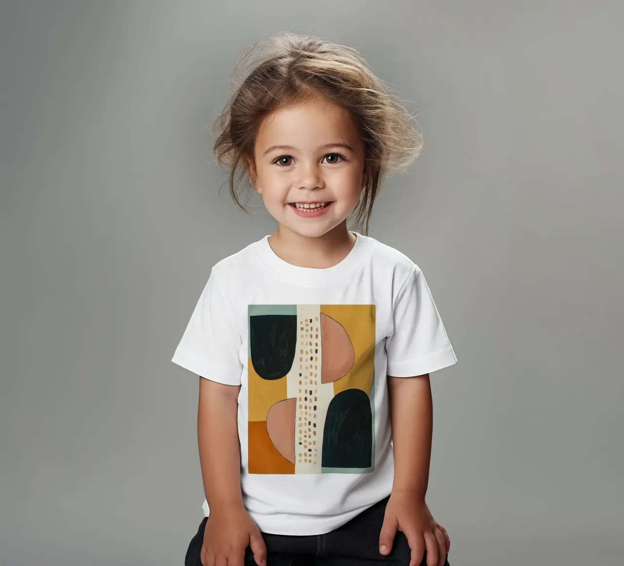 Abstract Shape Study Kinder T-Shirt von Nadjaa