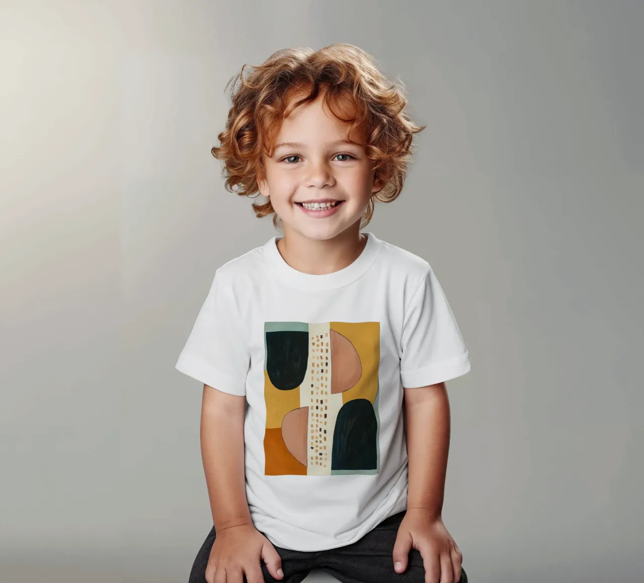 Abstract Shape Study Kinder T-Shirt von Nadjaa