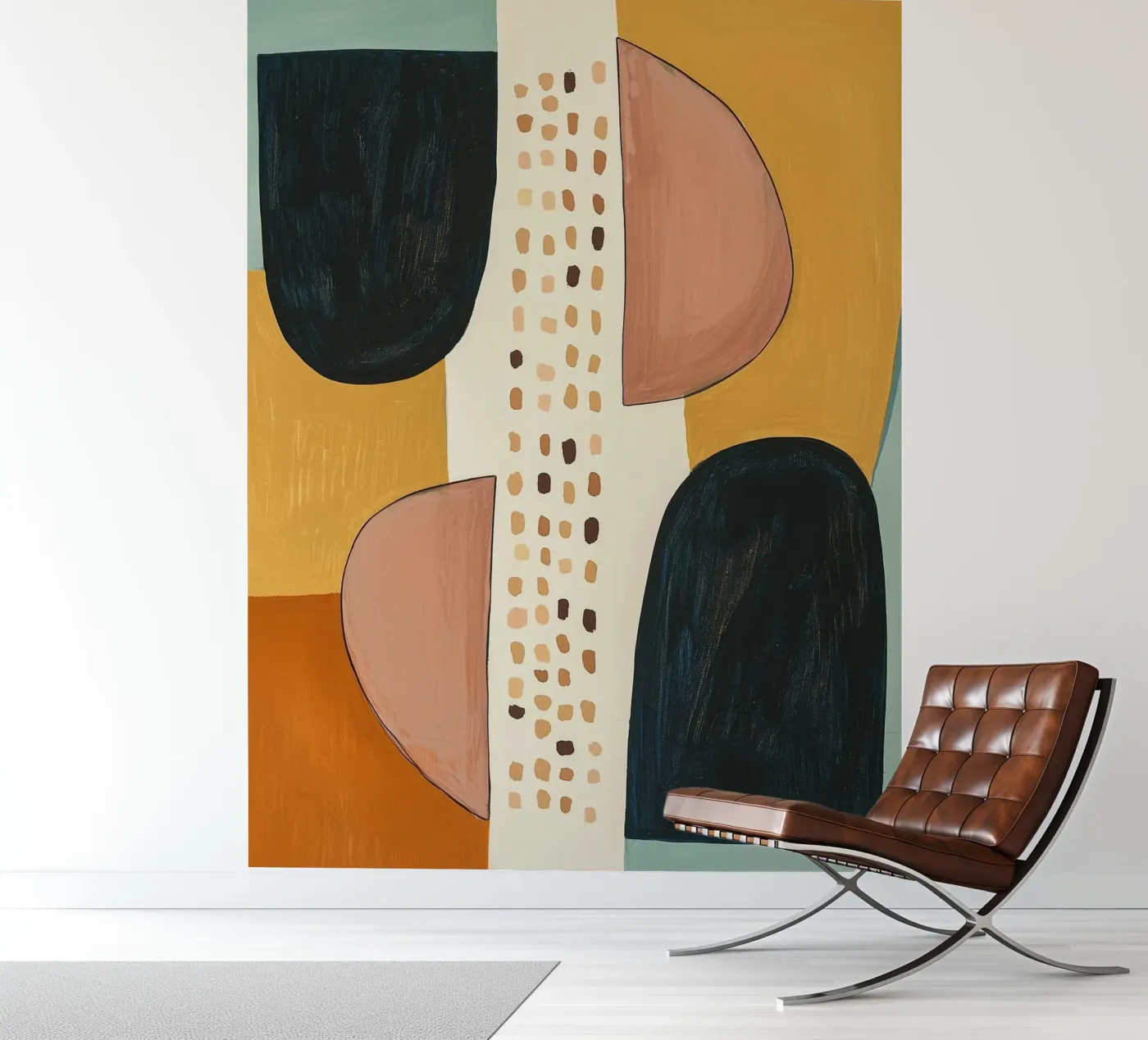 Abstract Shape Study fotobehang van Nadjaa