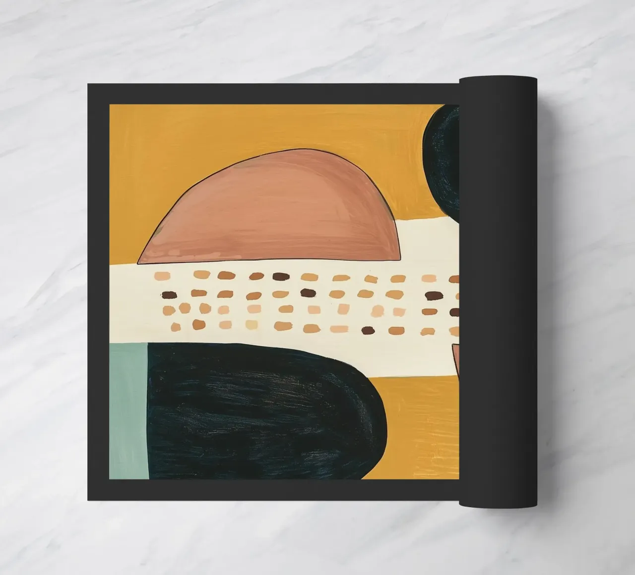 Abstract Shape Study doormat by Nadjaa