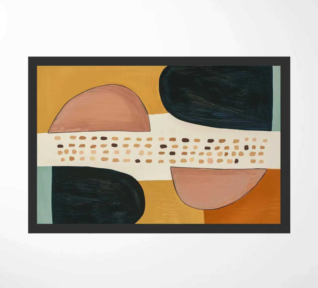 Abstract Shape Study doormat by Nadjaa