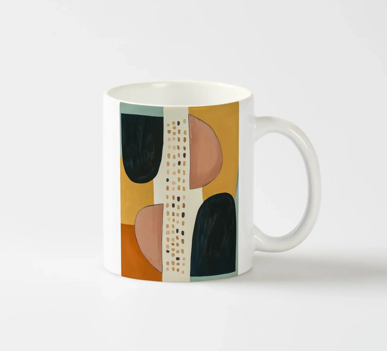 Abstract Shape Study ceramic mug by Nadjaa