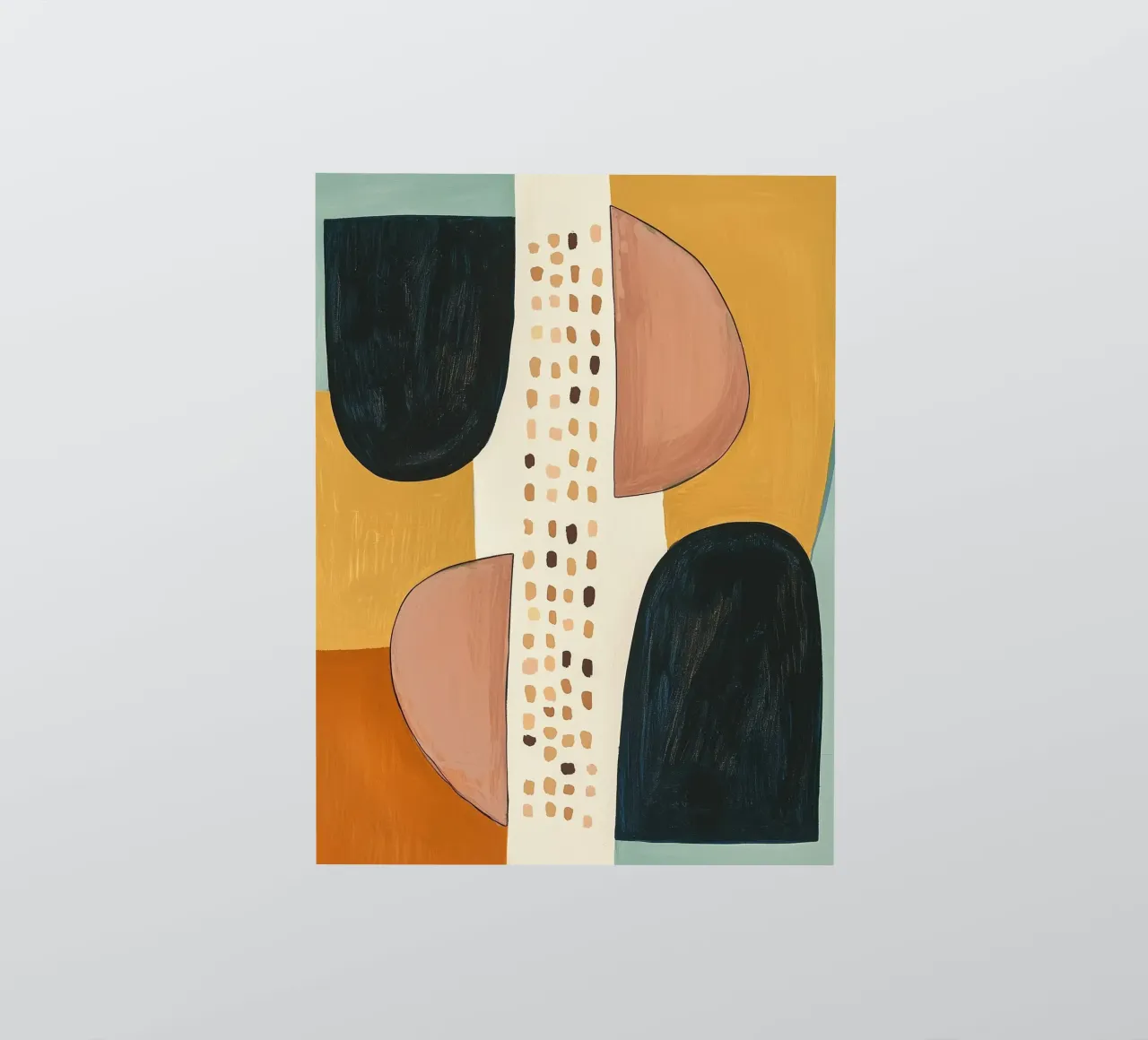 Abstract Shape Study sticker van Nadjaa