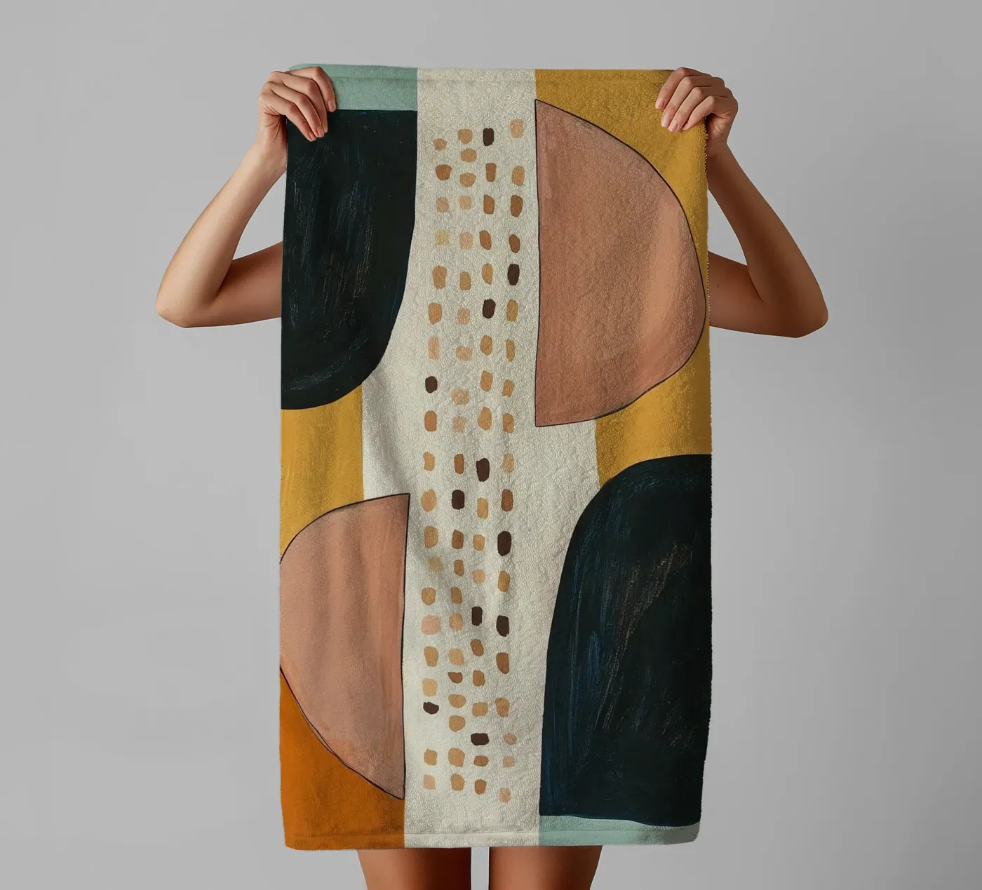 Abstract Shape Study towel by Nadjaa