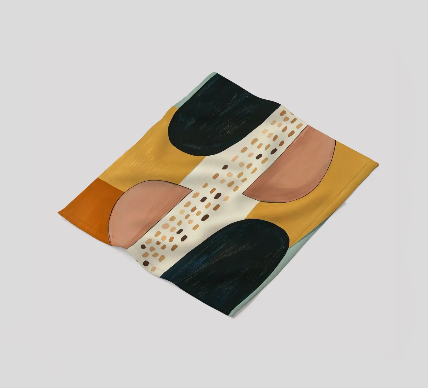 Abstract Shape Study fleecedeken van Nadjaa