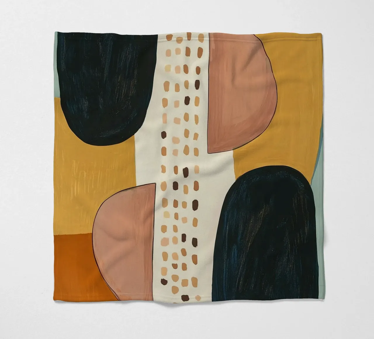 Abstract Shape Study fleece blanket by Nadjaa