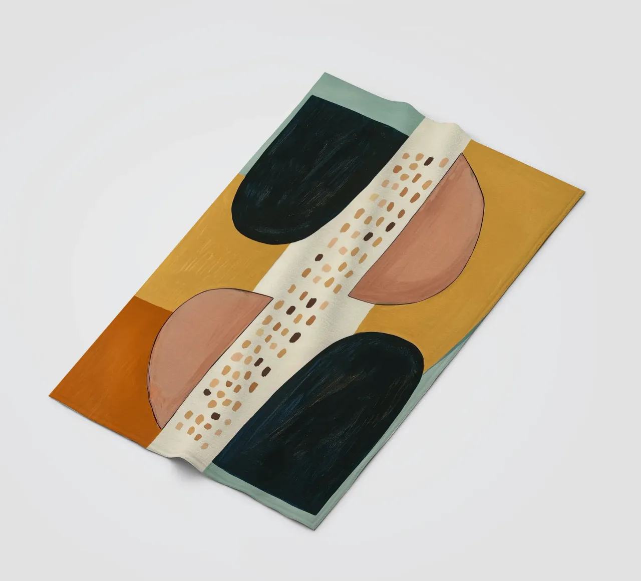 Abstract Shape Study fleece blanket by Nadjaa