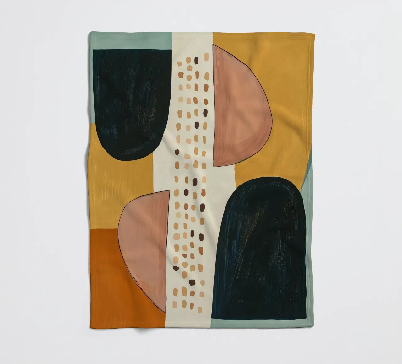 Abstract Shape Study fleece blanket by Nadjaa