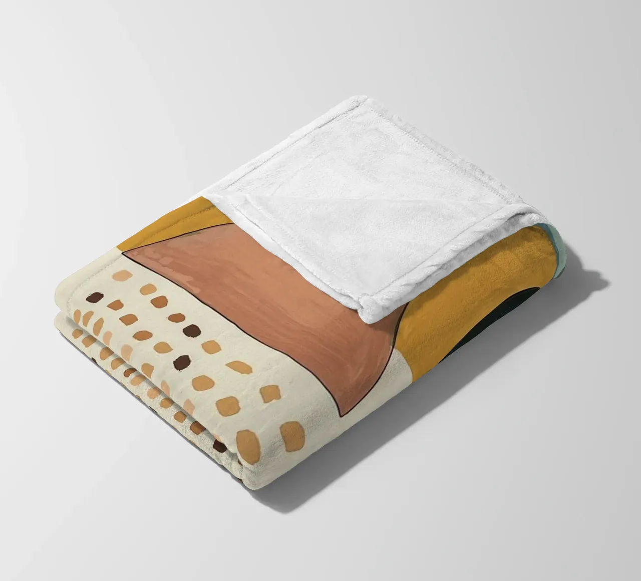 Abstract Shape Study fleece blanket by Nadjaa