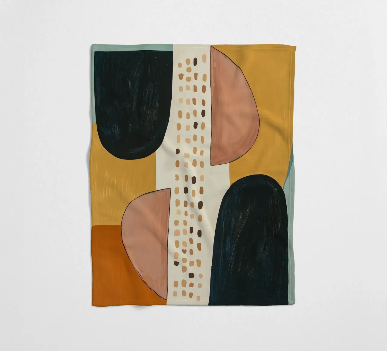 Abstract Shape Study fleece blanket by Nadjaa