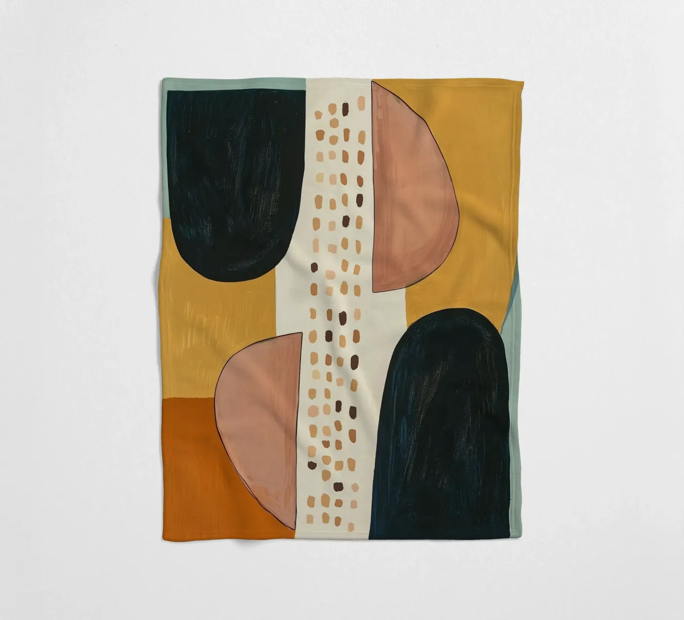 Abstract Shape Study fleecedeken van Nadjaa