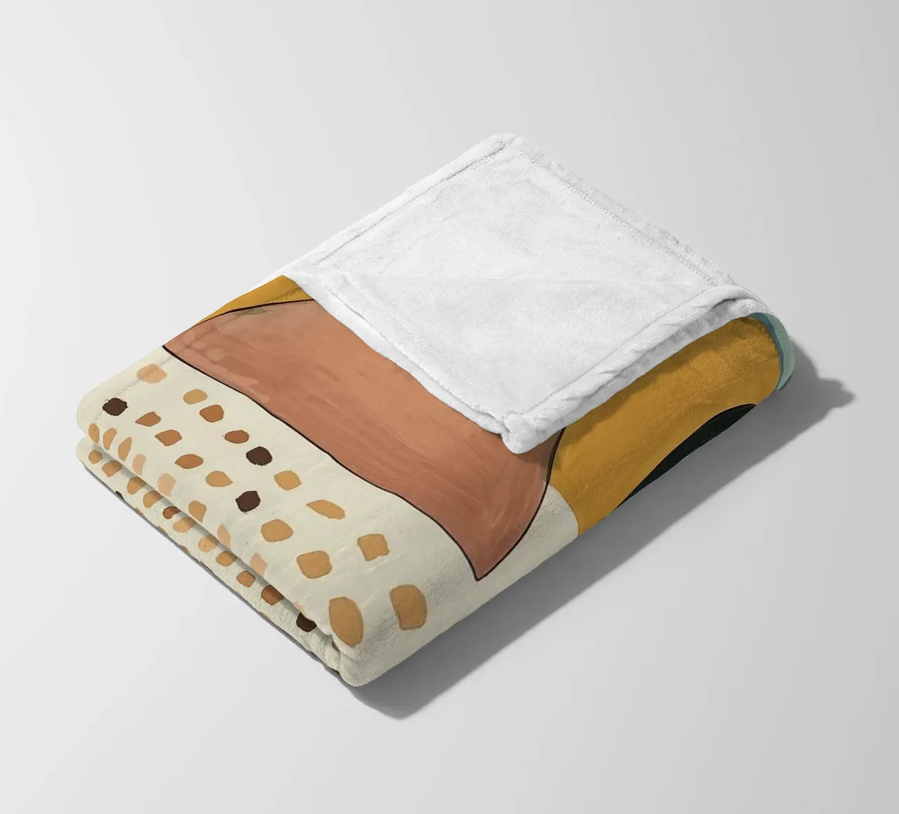 Abstract Shape Study fleece blanket by Nadjaa