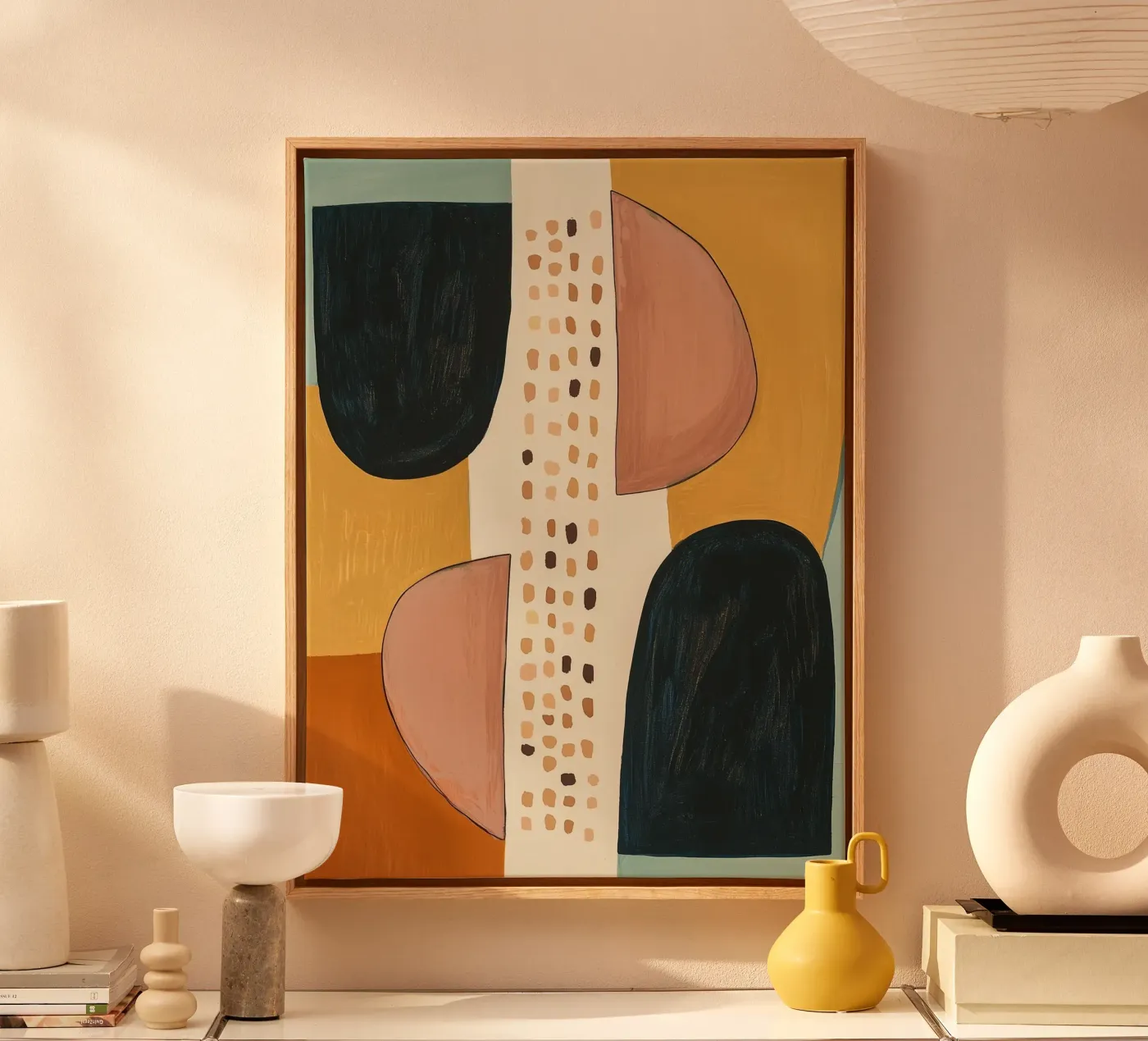 Abstract Shape Study canvas van Nadjaa