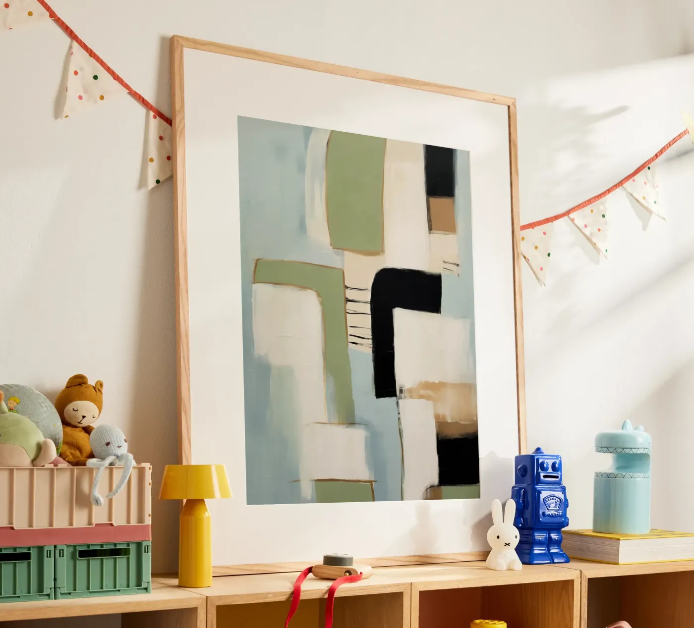 Modern Block Study 1 poster by Nadjaa