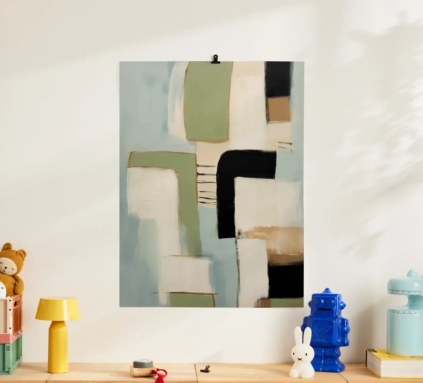 Modern Block Study 1 poster by Nadjaa