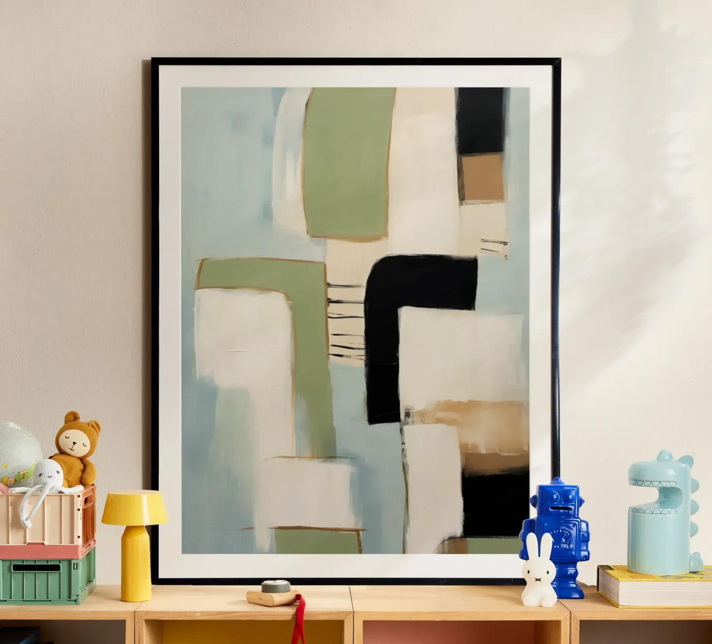 Modern Block Study 1 poster by Nadjaa