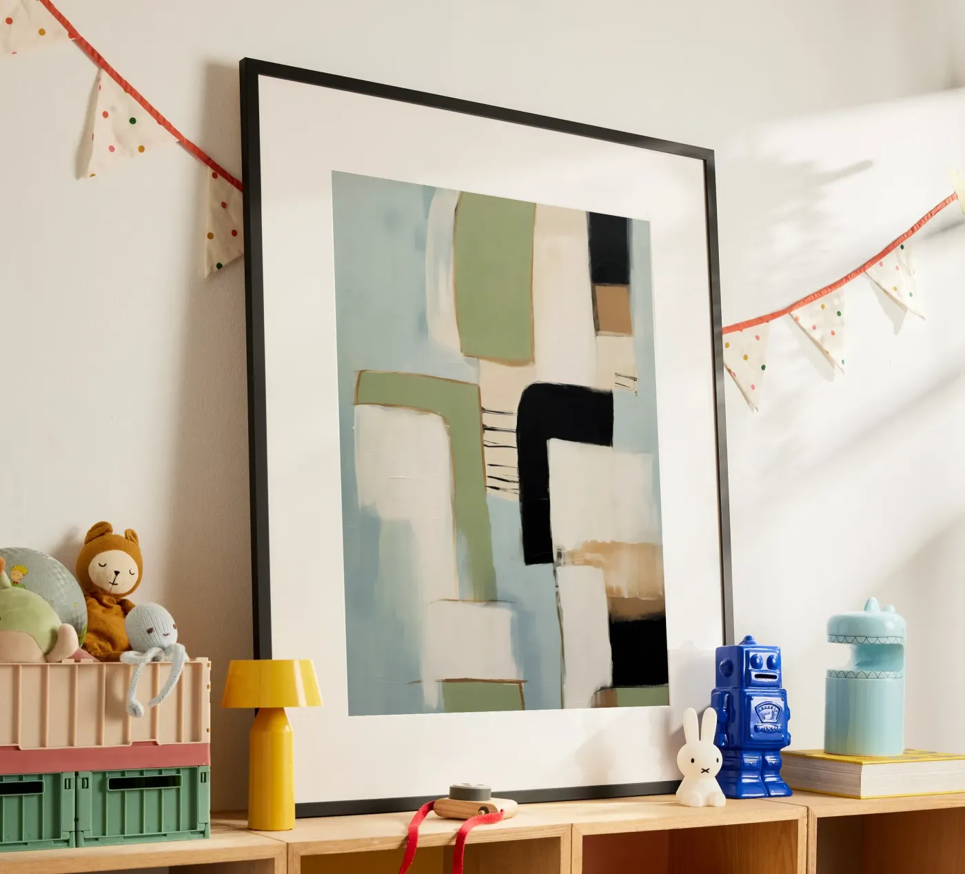 Modern Block Study 1 poster by Nadjaa