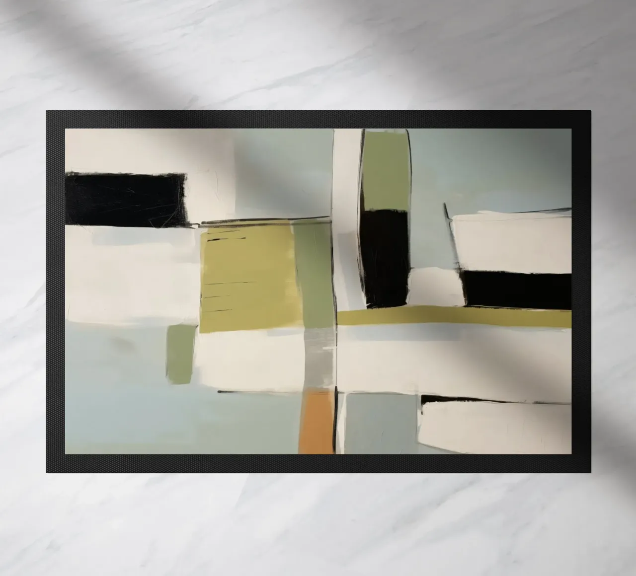 Modern Block Study 2 doormat by Nadjaa