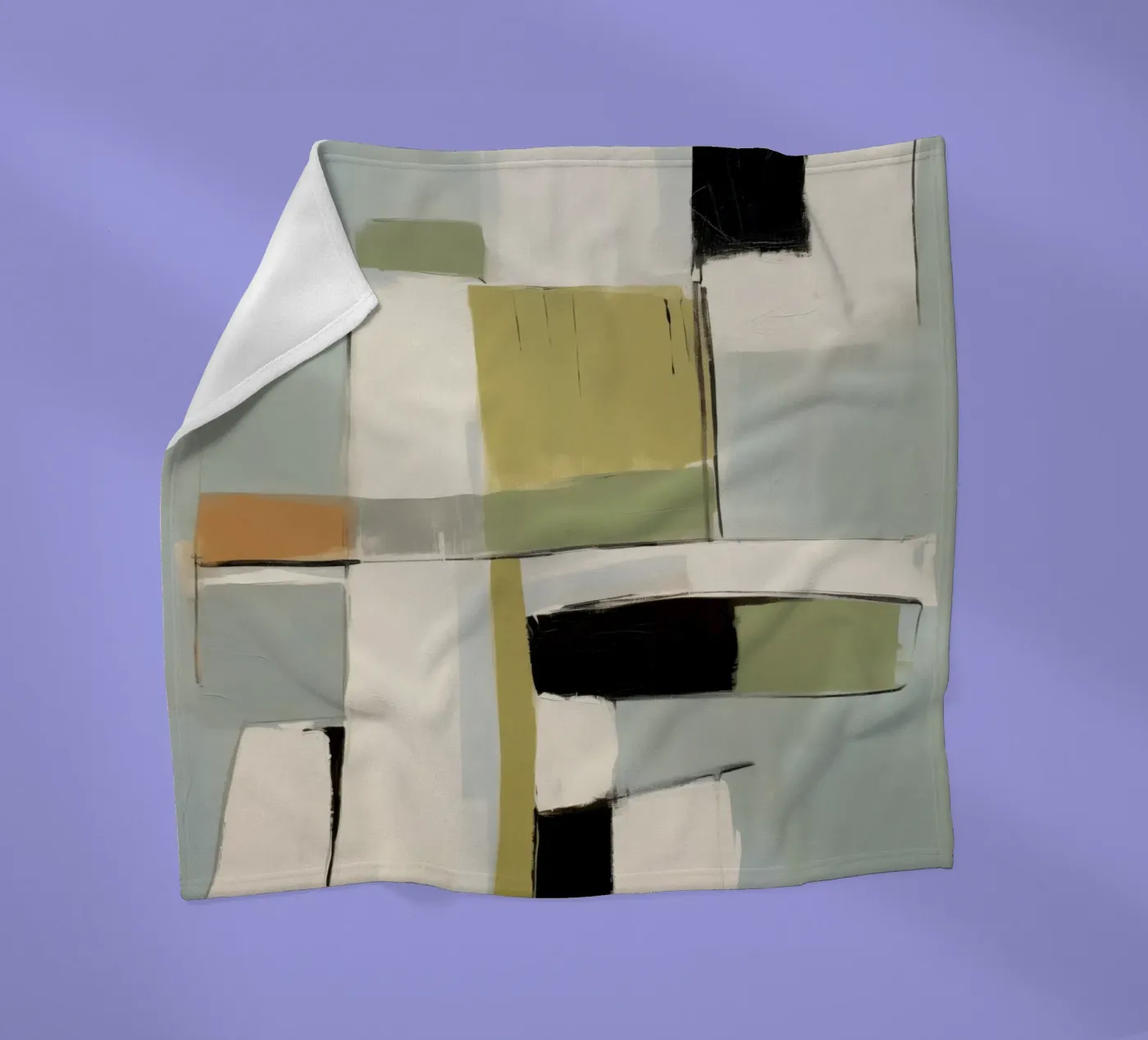 Modern Block Study 2 fleecedeken van Nadjaa