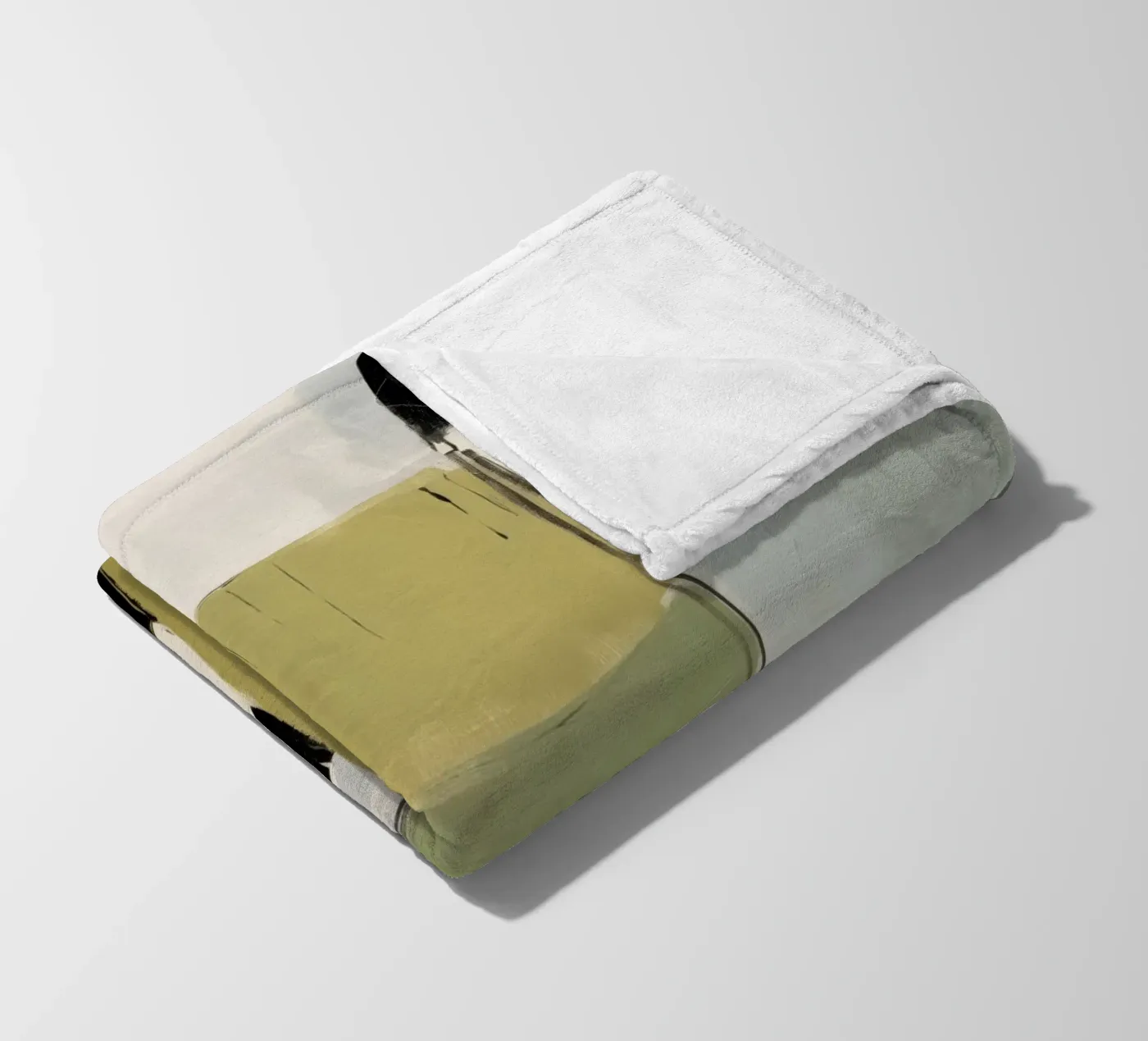 Modern Block Study 2 fleecedeken van Nadjaa