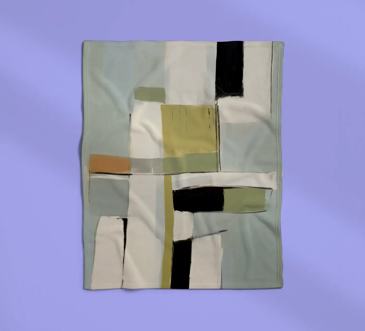 Modern Block Study 2 fleecedeken van Nadjaa