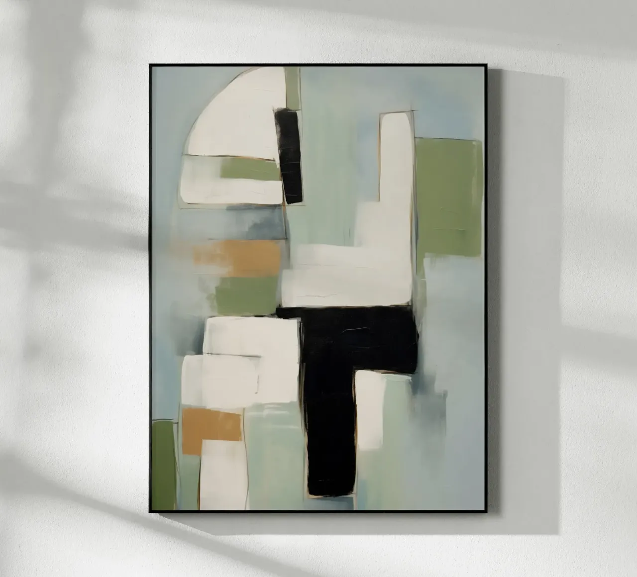 Modern Block Study 3 acryl van Nadjaa