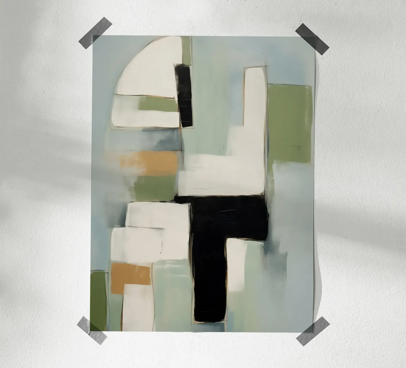 Modern Block Study 3 poster van Nadjaa