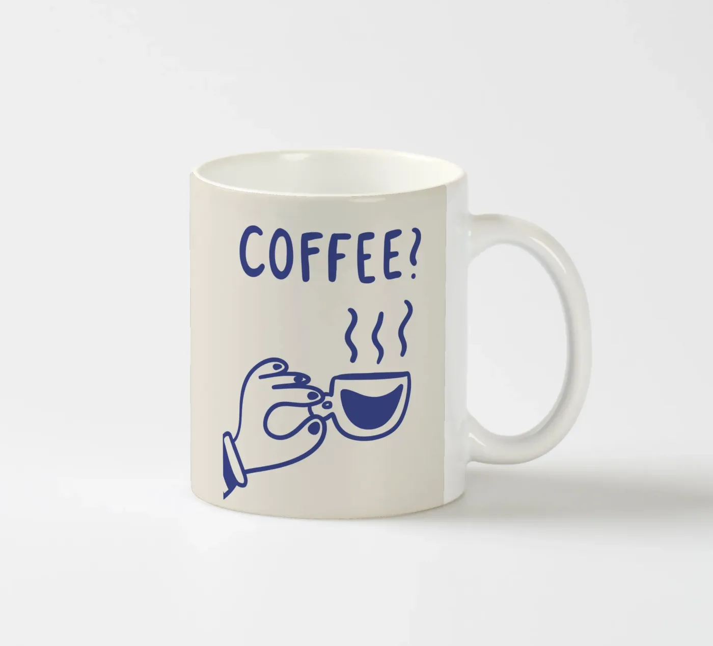 Coffee? ceramic mug by we line studio - art