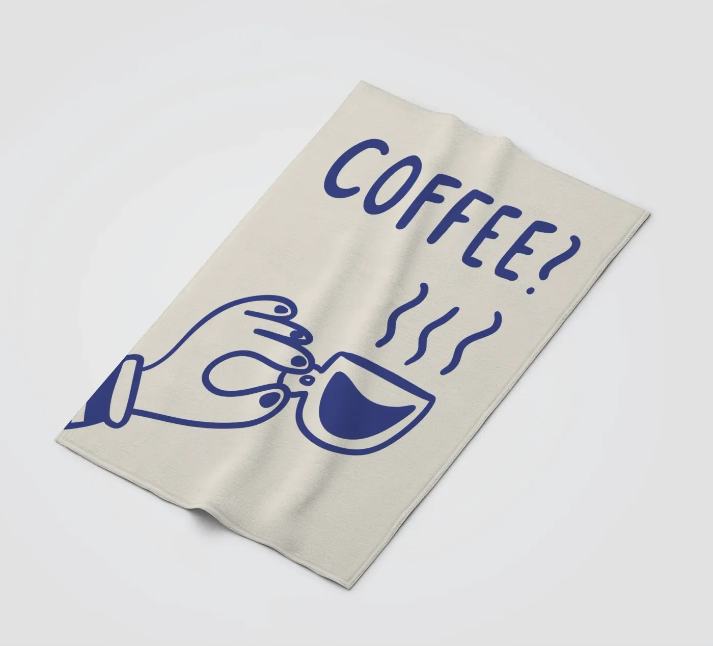 Coffee? fleecedeken van we line studio - art