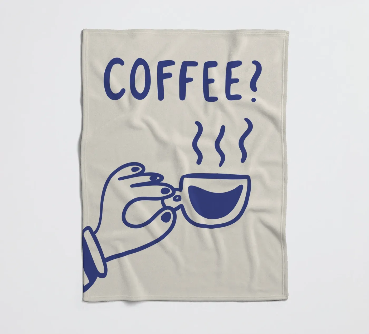 Coffee? fleecedeken van we line studio - art