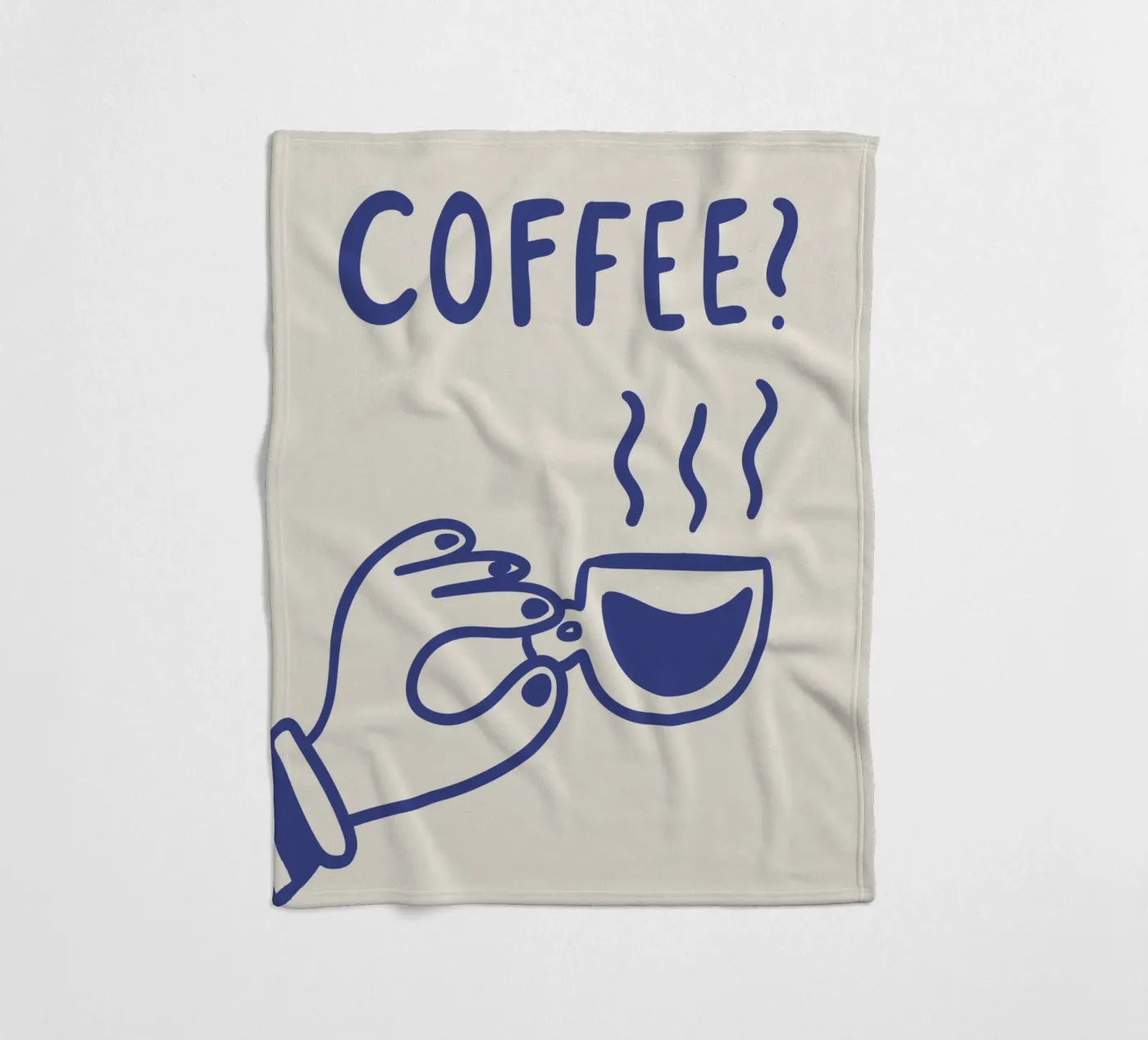 Coffee? fleecedeken van we line studio - art