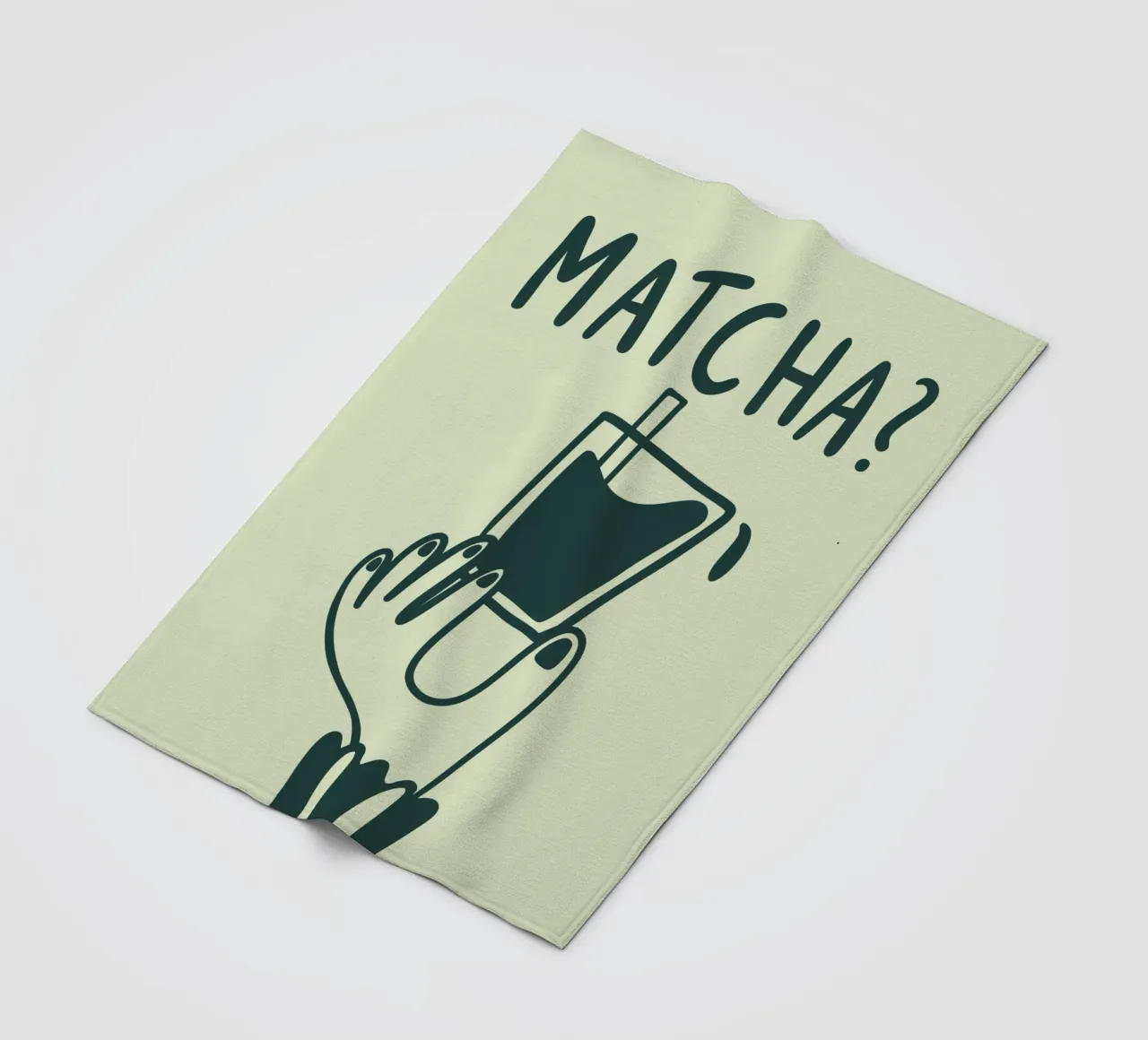 Matcha? fleecedeken van we line studio - art