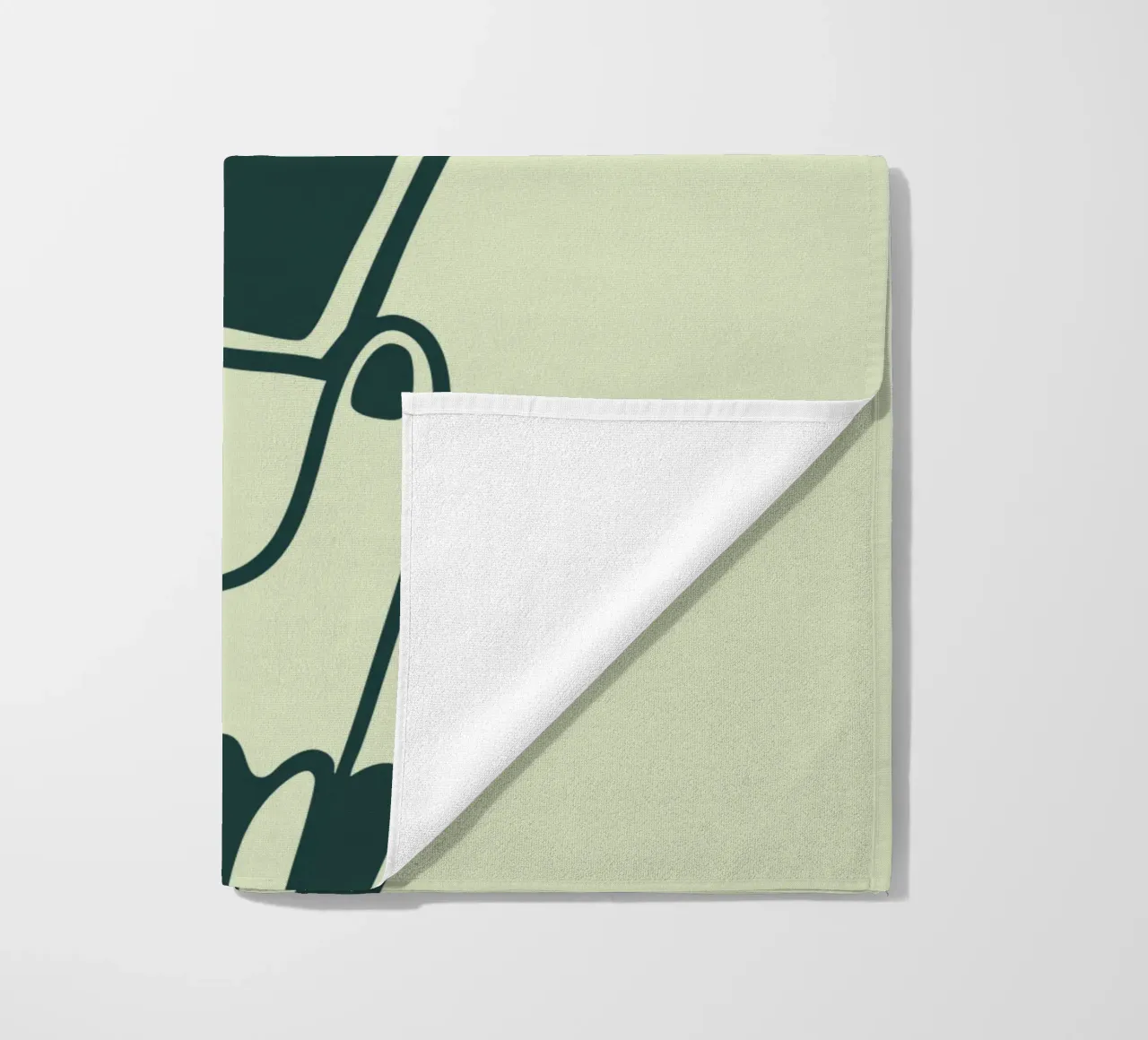 Matcha? beach towel by we line studio - art