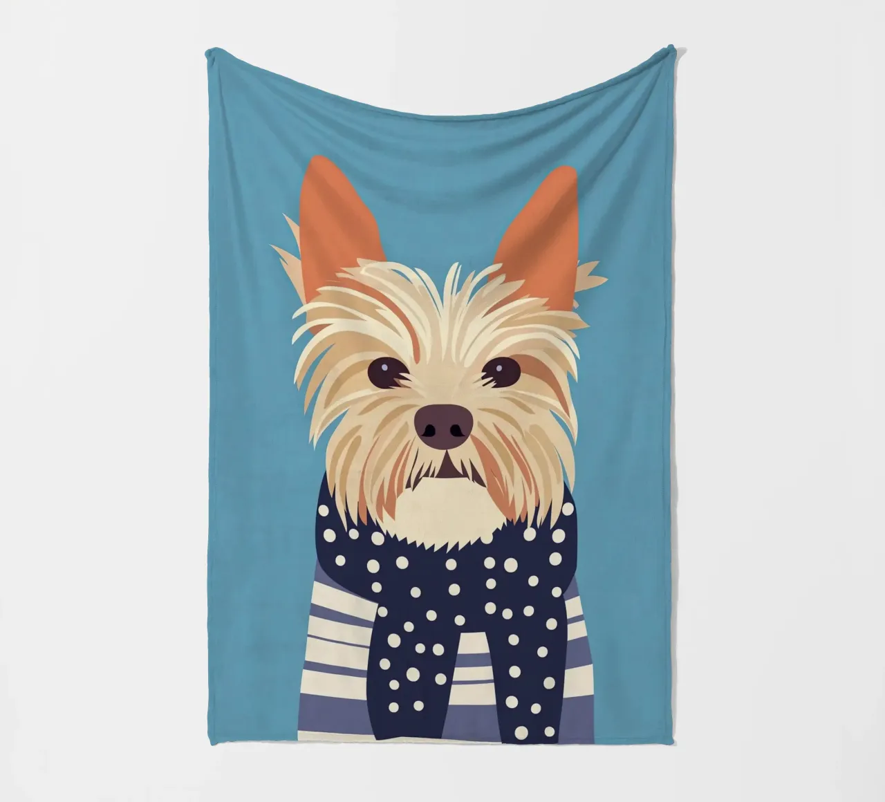 Cane con sciarpa coperta in pile da Little Art Lab