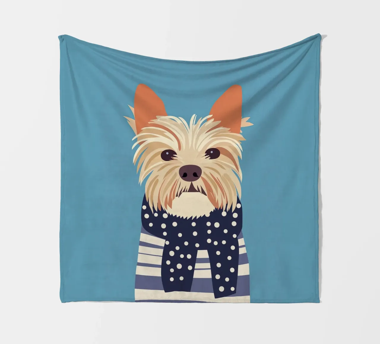 Cane con sciarpa coperta in pile da Little Art Lab