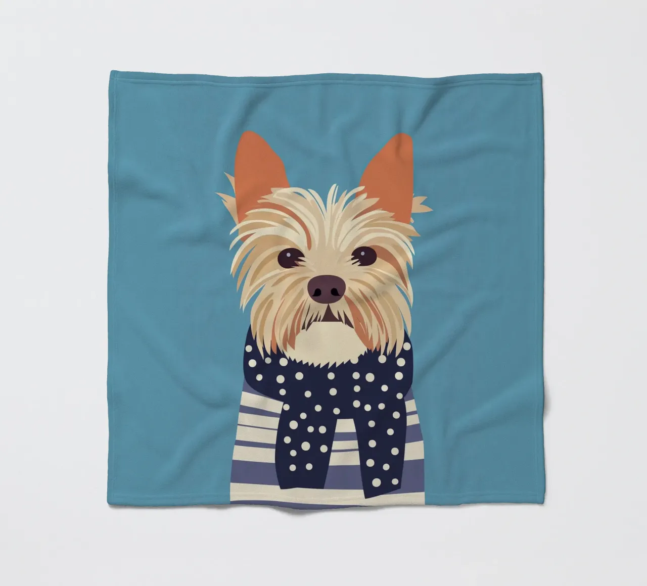 Cane con sciarpa coperta in pile da Little Art Lab