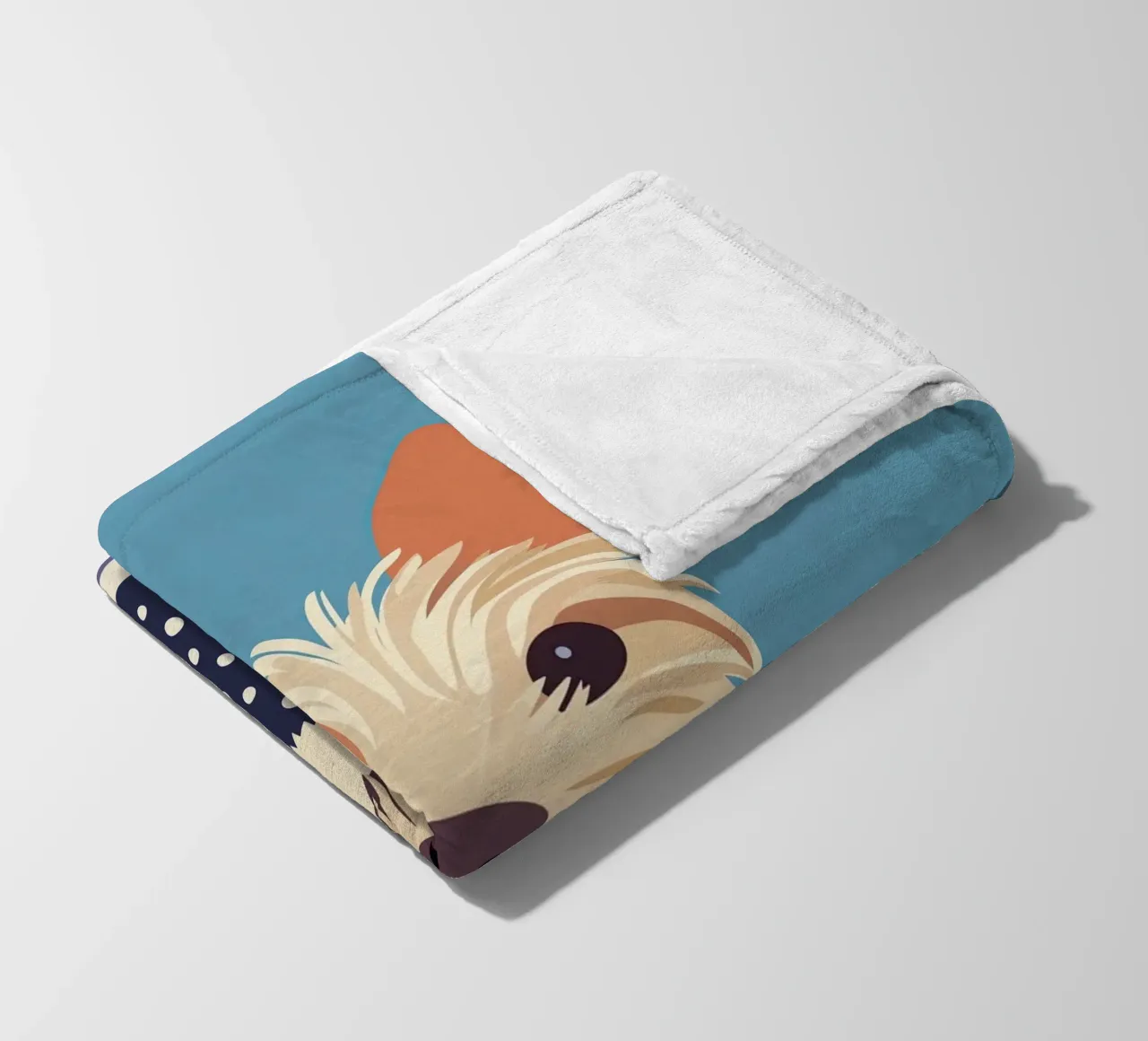 Cane con sciarpa coperta in pile da Little Art Lab