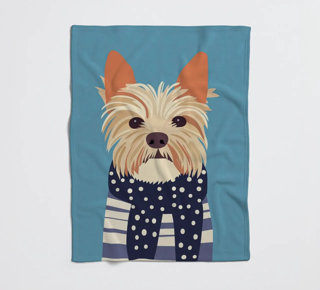 Cane con sciarpa coperta in pile da Little Art Lab