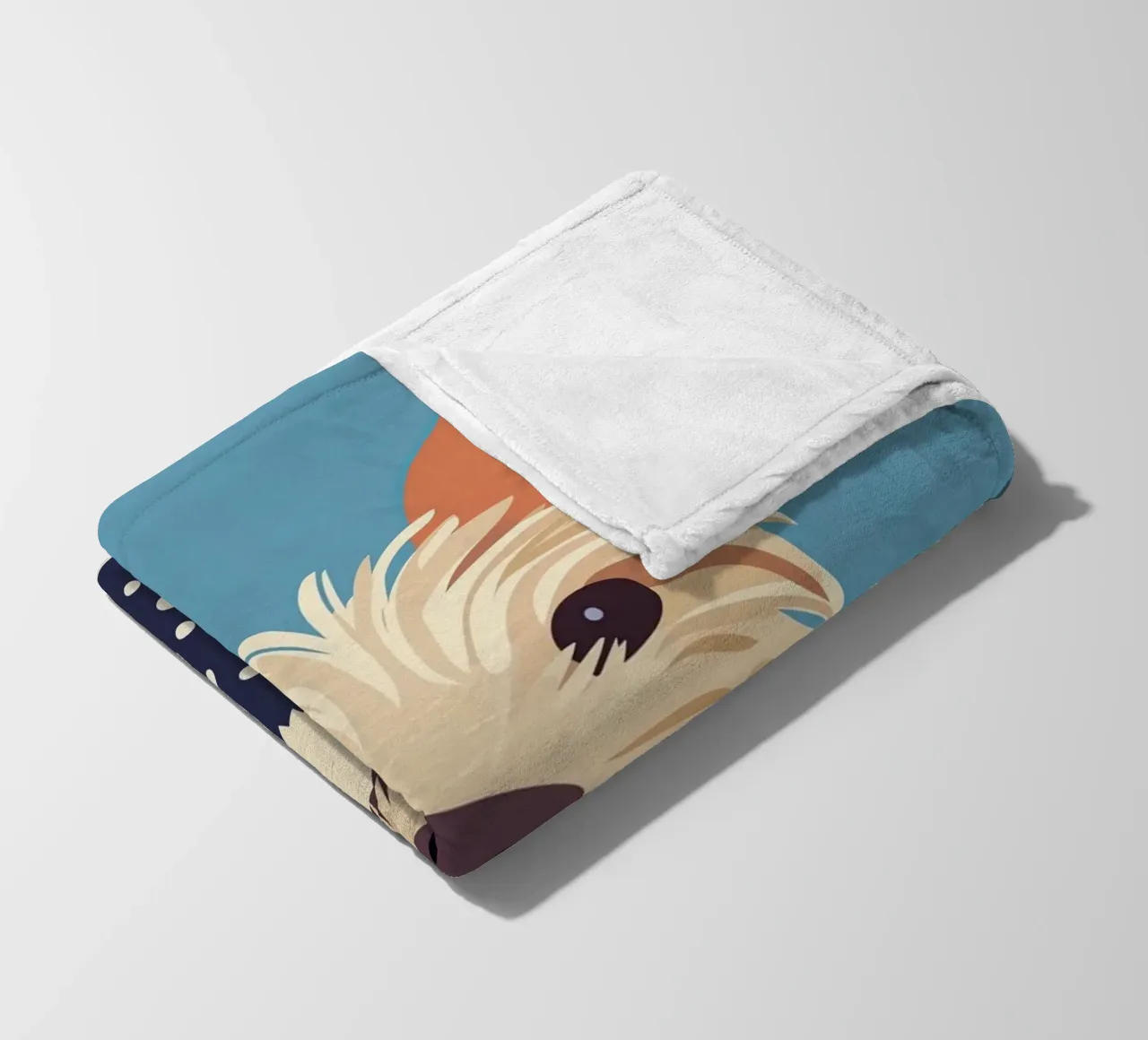 Cane con sciarpa coperta in pile da Little Art Lab